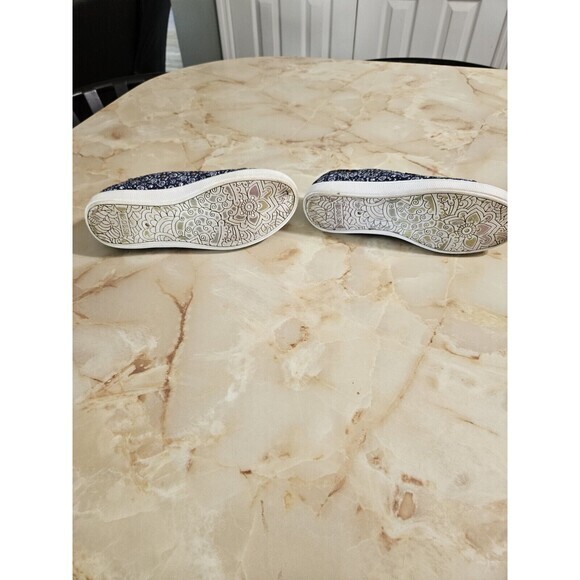 Bobs By Skechers Itty Kitty Sneakers Memory Foam Cat Navy Blue Shoes Size 6 - Picture 7 of 10